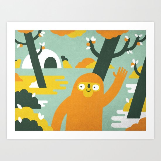 Mango Hunter Art Print