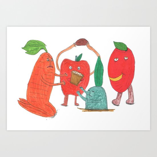 Tomato. Art Print