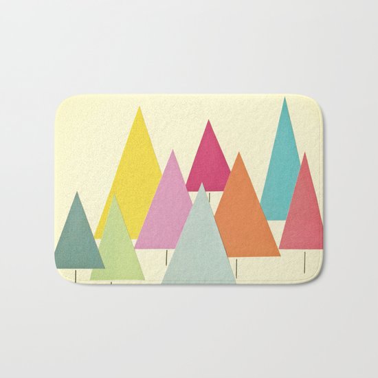 Fir Trees Bath Mat