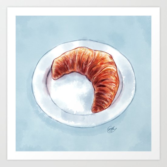 Croissant Art Print