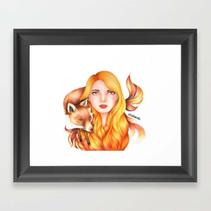 fire elemental girl drawing