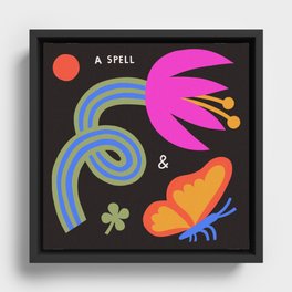 A Spell (And)  Framed Canvas