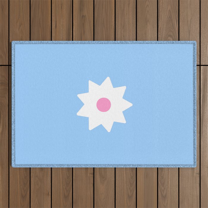 Stars 193 - nine pointed star Outdoor Rug