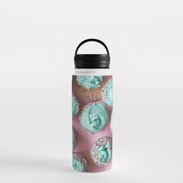 Blue Frosting Cupcakes Water Bottle