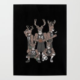 Bucks Basketball Poster