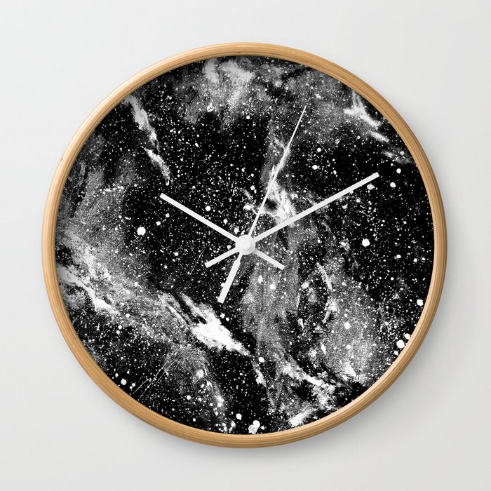 Galaxy (B/W) Wall Clock