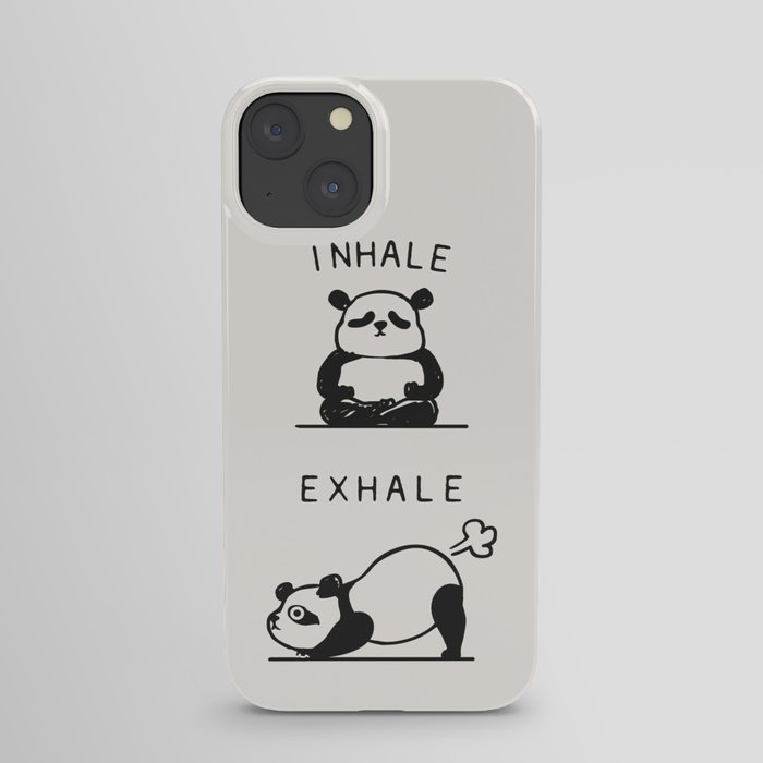 Inhale Exhale Panda iPhone Case