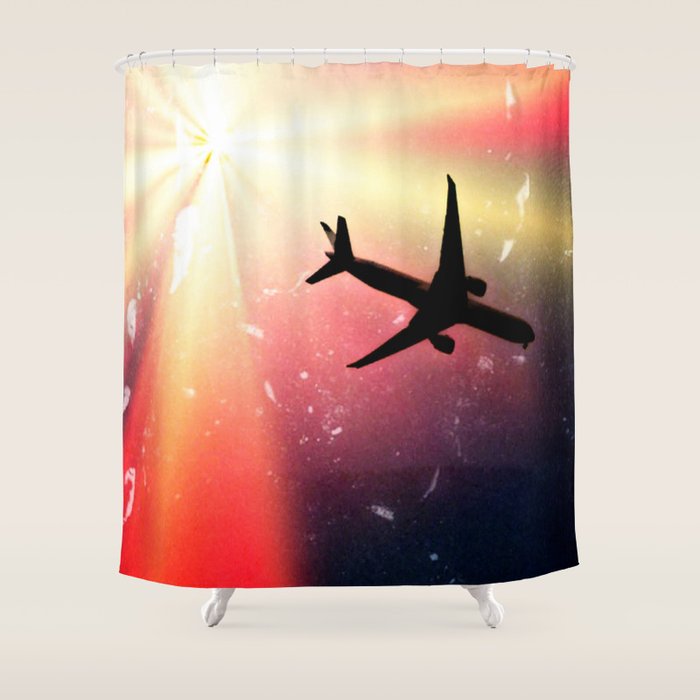 Vintage Aircraft Shower Curtain By Createdbyeleni Society6