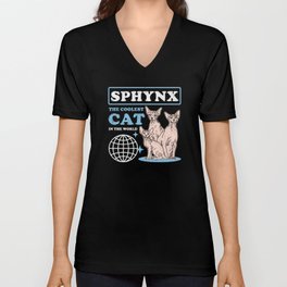 Sphynx Coolest Cat | Sphynx Cats V Neck T Shirt