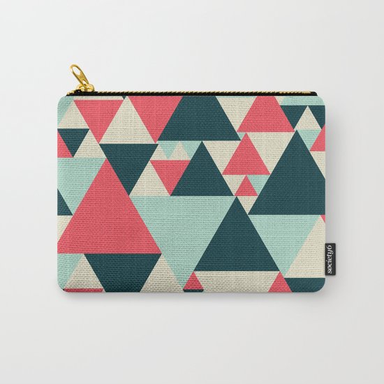 Triangular Pattern Carry-All Pouch