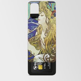 Job Mucha Colorful Artwork Art Nouveau Blond Girl Reproduction Android Card Case