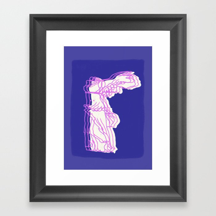 abstract winged victory  Framed Art Print