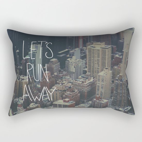 Let's Run Away to NYC Rectangular Pillow