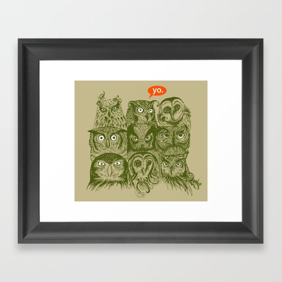 Wisdom to the Nines Framed Art Print
