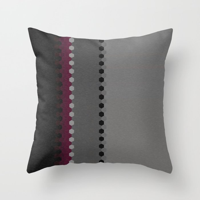 Grey Decorative Pillows, Grey Black Throw Pillow for Couch, Modern