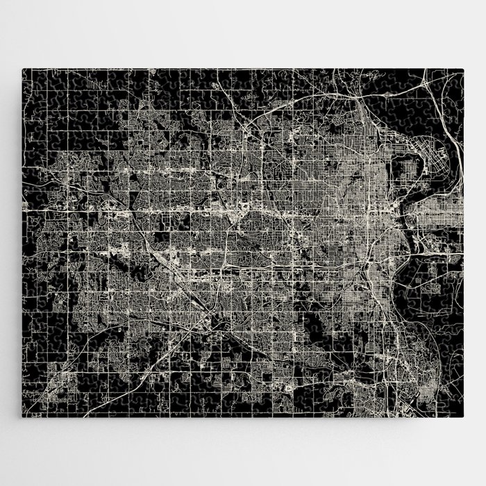 Omaha USA Map Jigsaw Puzzle