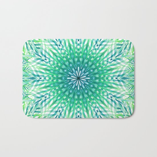 Palm Leaf Mandala Bath Mat