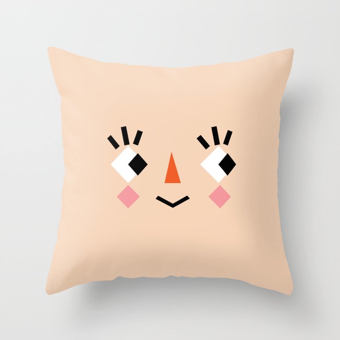Animal Crossing Creepy Face Throw Pillow By Mimibun Society6