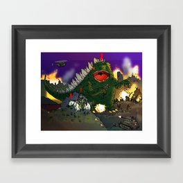 "Big Snake Vs. Big Lizard" (Farts 'N' Crafts episode 3) Framed Art Print