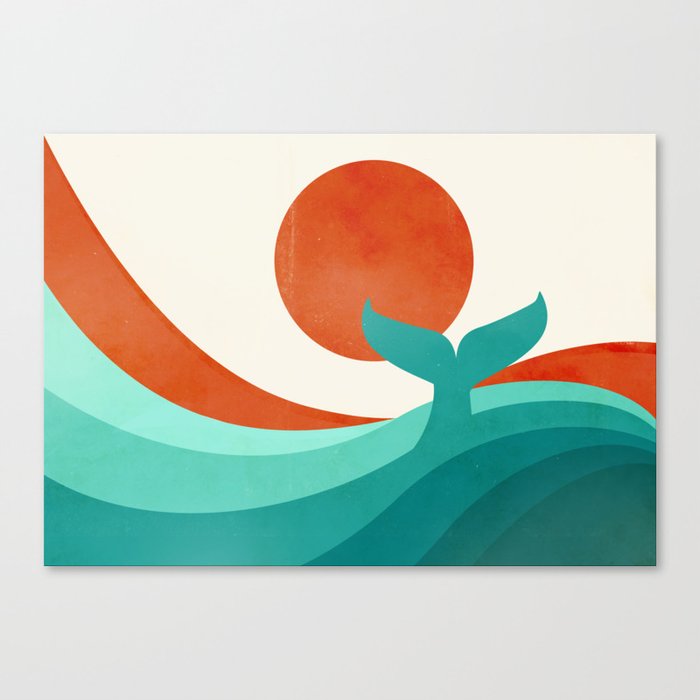 Wave (day) Canvas Print