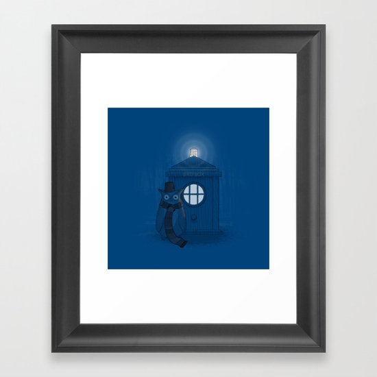 Dr Who Who? Framed Art Print