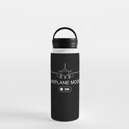 Pilot Flying Airplane Mode On | Aviation Student Water Bottle
