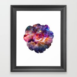 Cosmic rose Framed Art Print