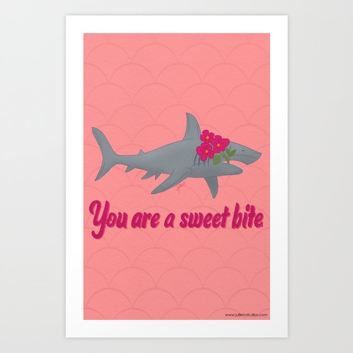Shark Bite Art Print