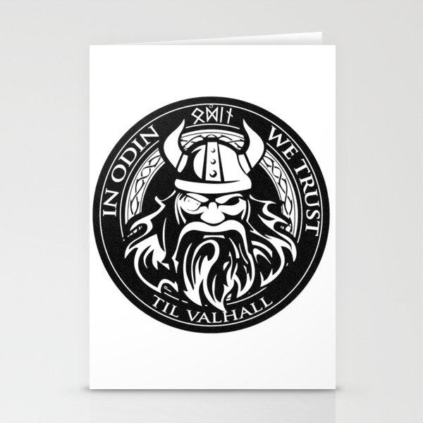 In Odin we trust - The king of Valhalla Stationery Cards