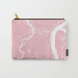 Philadelphia, PA, City Map - Pink Carry-All Pouch