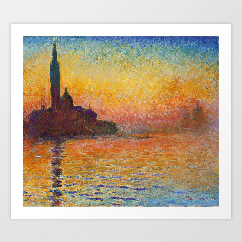 Claude Monet Saint Georges Majeur Au Crepuscule San Giorgio Maggiore By Twilight Art Print By Oldking Society6 Claude Monet Saint Georges Majeur Au Crepuscule San Giorgio Maggiore By Twilight Art Print By Oldking Society6