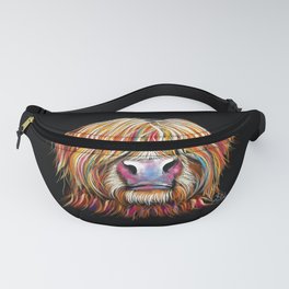Scottish Highland Cow ' CHARMER ' by Shirley MacArthur Fanny Pack