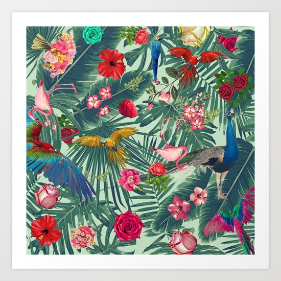 tropical fun nature Art Print