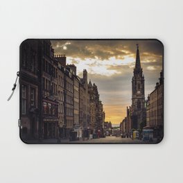 Royal Mile Sunrise in Edinburgh, Scotland Laptop Sleeve