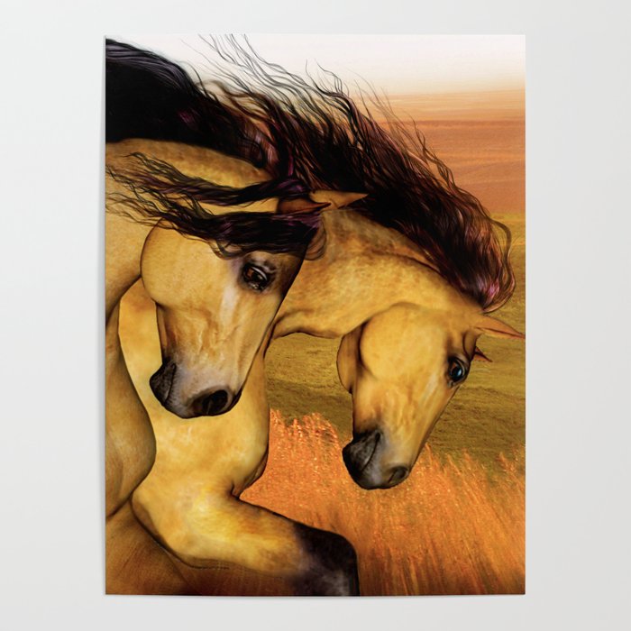 HORSES - The Buckskins Poster