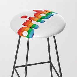 Pride Rainbow Love LGBTQIA+ Bar Stool