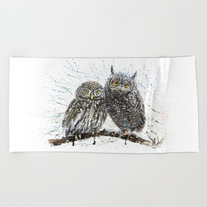 Little Owl's Beach Towel