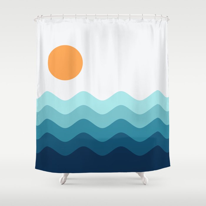 Abstract Landscape 14 Shower Curtain