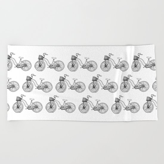 TWO SUSPENSION MOUNTAIN BIKE Beach Towel