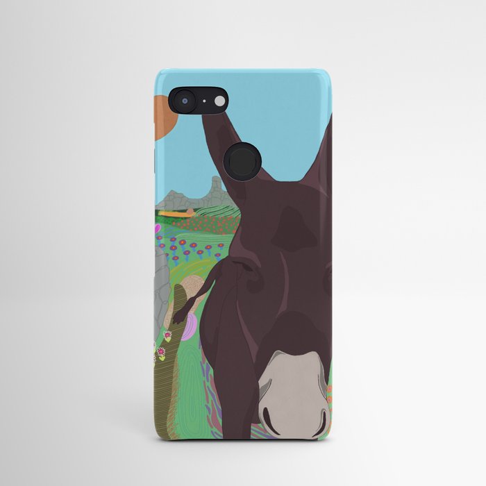 Wildflower Donkey Android Case