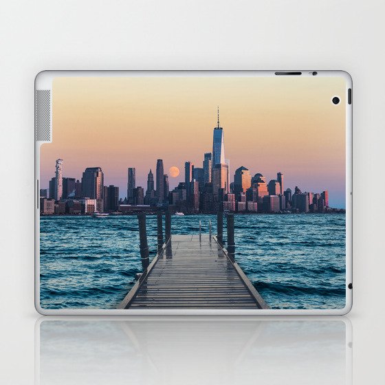 New York City Sunset and Moon Laptop & iPad Skin