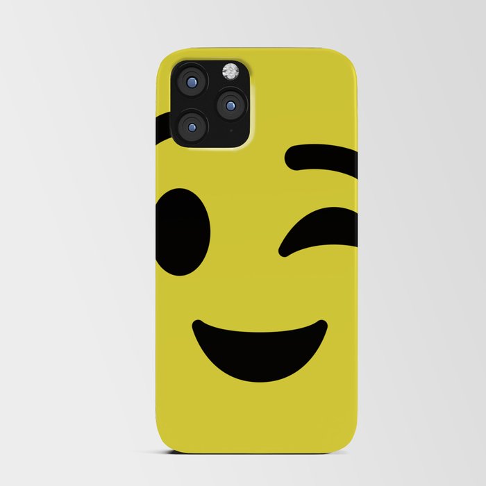 Wink Emoji iPhone Card Case