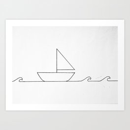 Rock The Boat Baby Art Print