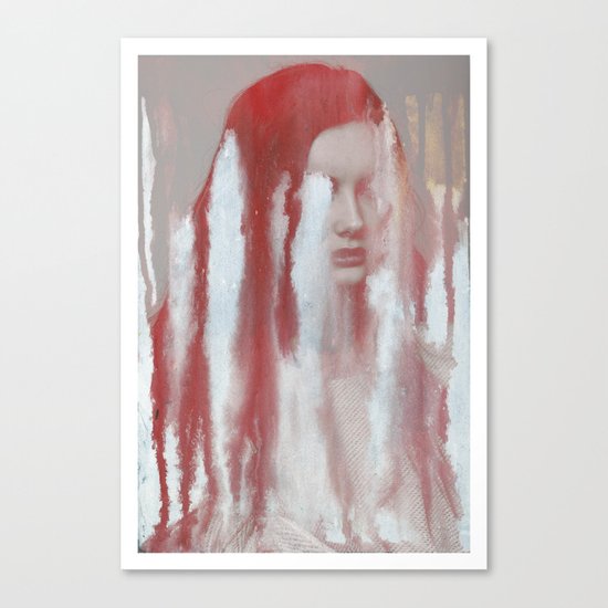 Scratched Canvas Print