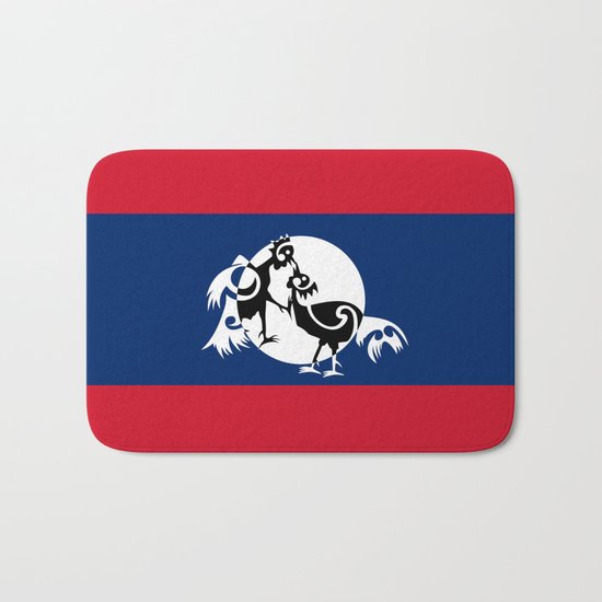 Laos, Roosters Sparring Bath Mat