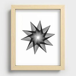 10 Pointed Star Recessed Framed Print
