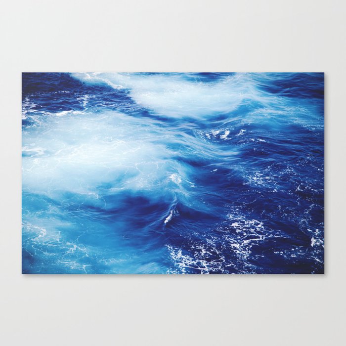 Blue Waves of Glory Canvas Print