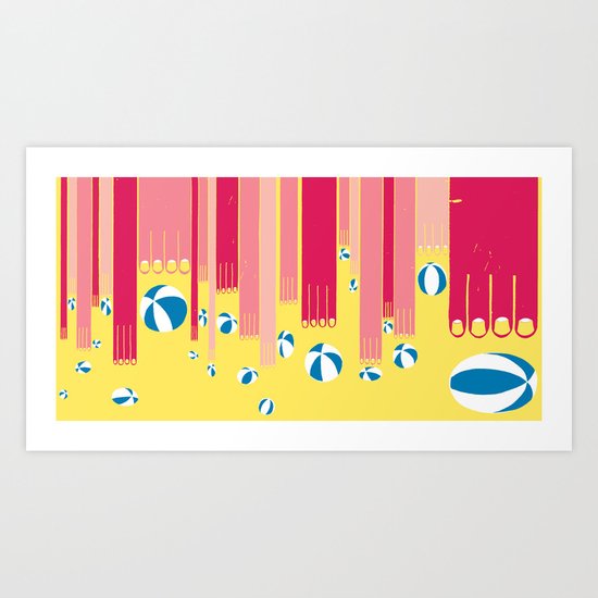 I can bowl a ball, many times in a row. Art Print