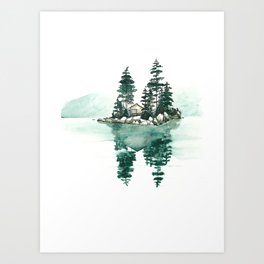 Lone Island Art Print