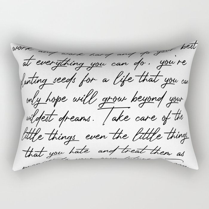 Quotes Home Art Each time you make a good decision or Rectangular Pillow